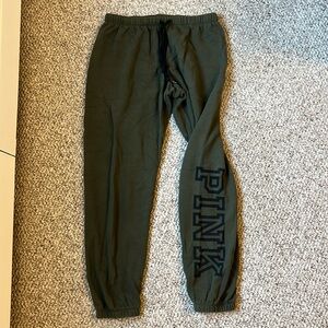 PINK Victoria’s Secret army green sweatpants